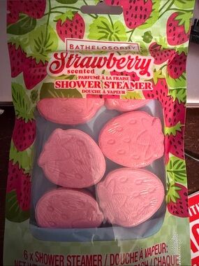 Strawberry Scented Shower Steamers – Pink by